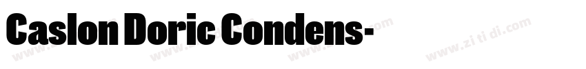 Caslon Doric Condens字体转换